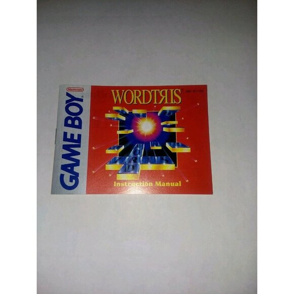 Wordtris (Nintendo Game Boy, 1992) Instruction Manual Only No Game Cartridge - Picture 1 of 2